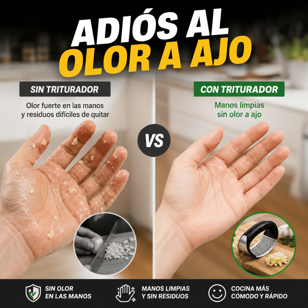 ¡Promo 2x1 Moledora Ajos! - Tritura ajo en segundos sin ensuciar tus manos