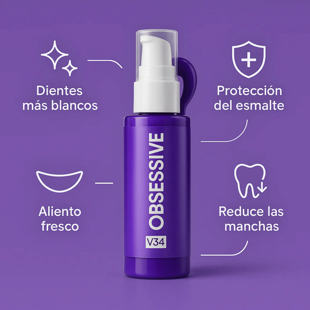 Pasta Dental Blanqueadora Obssesive - Mantén una sonrisa más brillante con una rutina simple y práctica