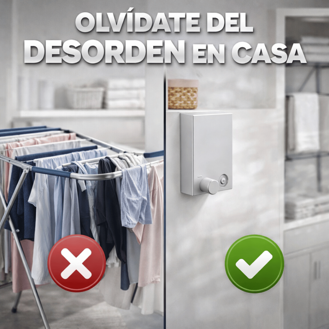 HomeRetract - Más orden para secar ropa en espacios pequeños