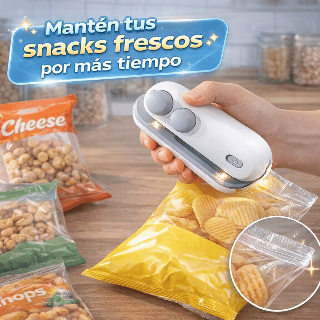 SealPro Mini – Sella tus bolsas y conserva alimentos frescos por más tiempo