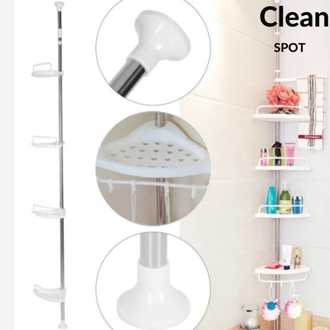 Estante esquinero para baño - Mantén tu baño ordenado