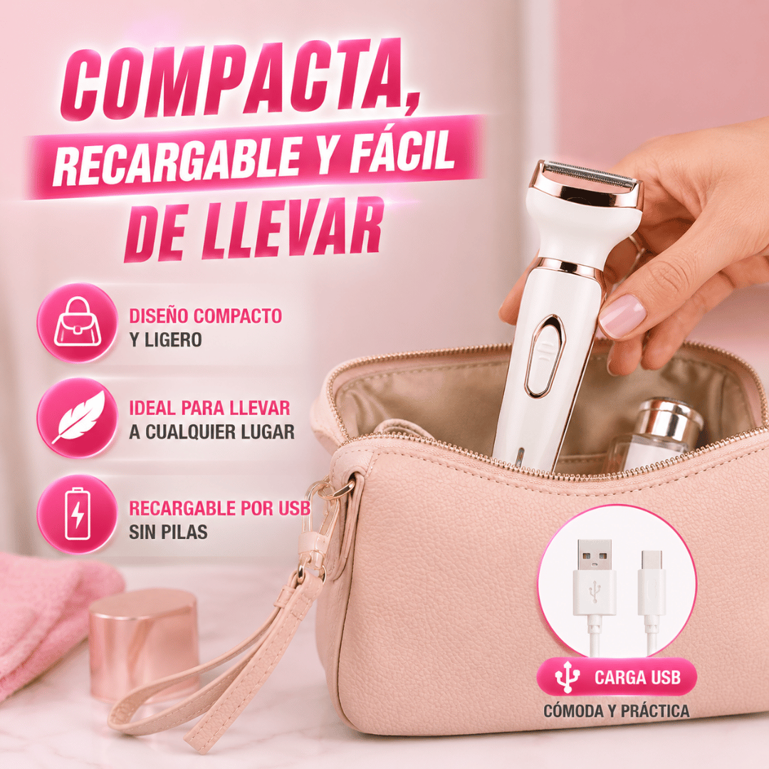 Depiladora Femenina 4 En 1 - Simplifica tu rutina de depilación y cuidado personal