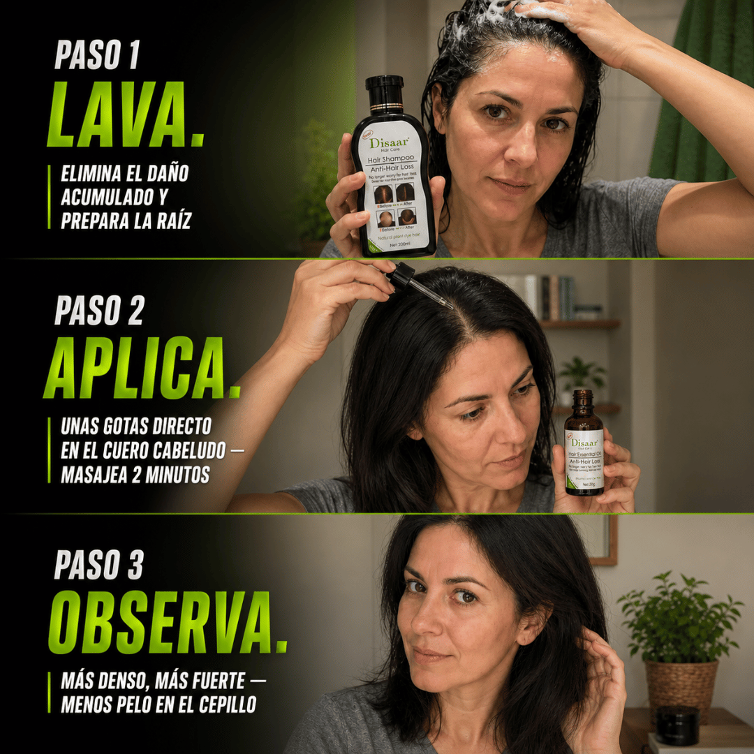 Shampoo Anticaida Disaar - Activa el crecimiento y disminuye la pérdida capilar