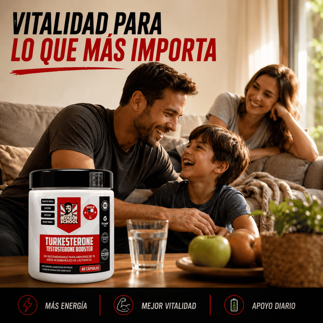 Turkesterone™ 60 Cápsulas - Vitalidad masculina para sentirte activo y con más impulso