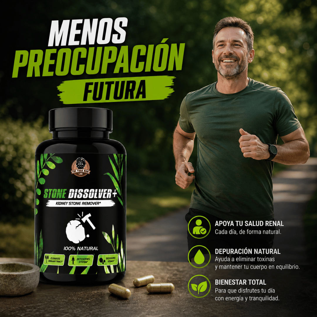Stone Dissolver 60 Cápsulas - Apoyo diario para prevenir la reaparición de cálculos renales