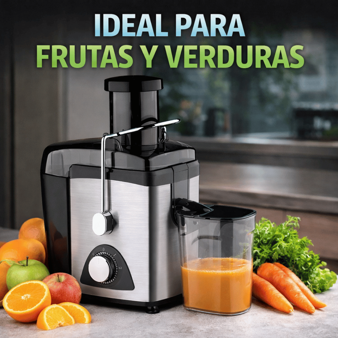 Exprimidor Jugo Eléctrico - Convierte frutas y verduras en jugos al instante