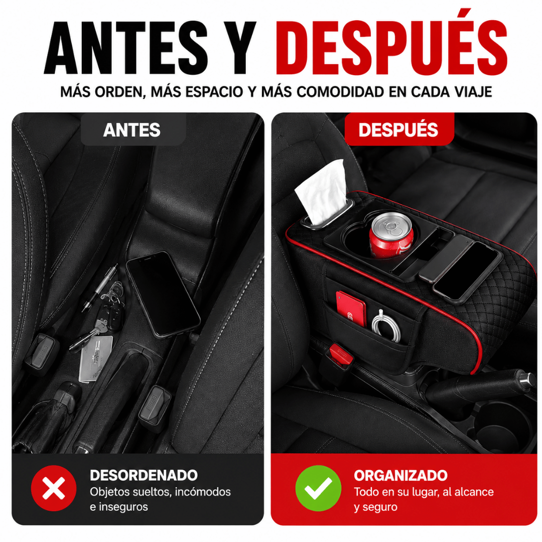 Portavasos Universal Para Auto - Mantén tu auto organizado y tus objetos siempre al alcance