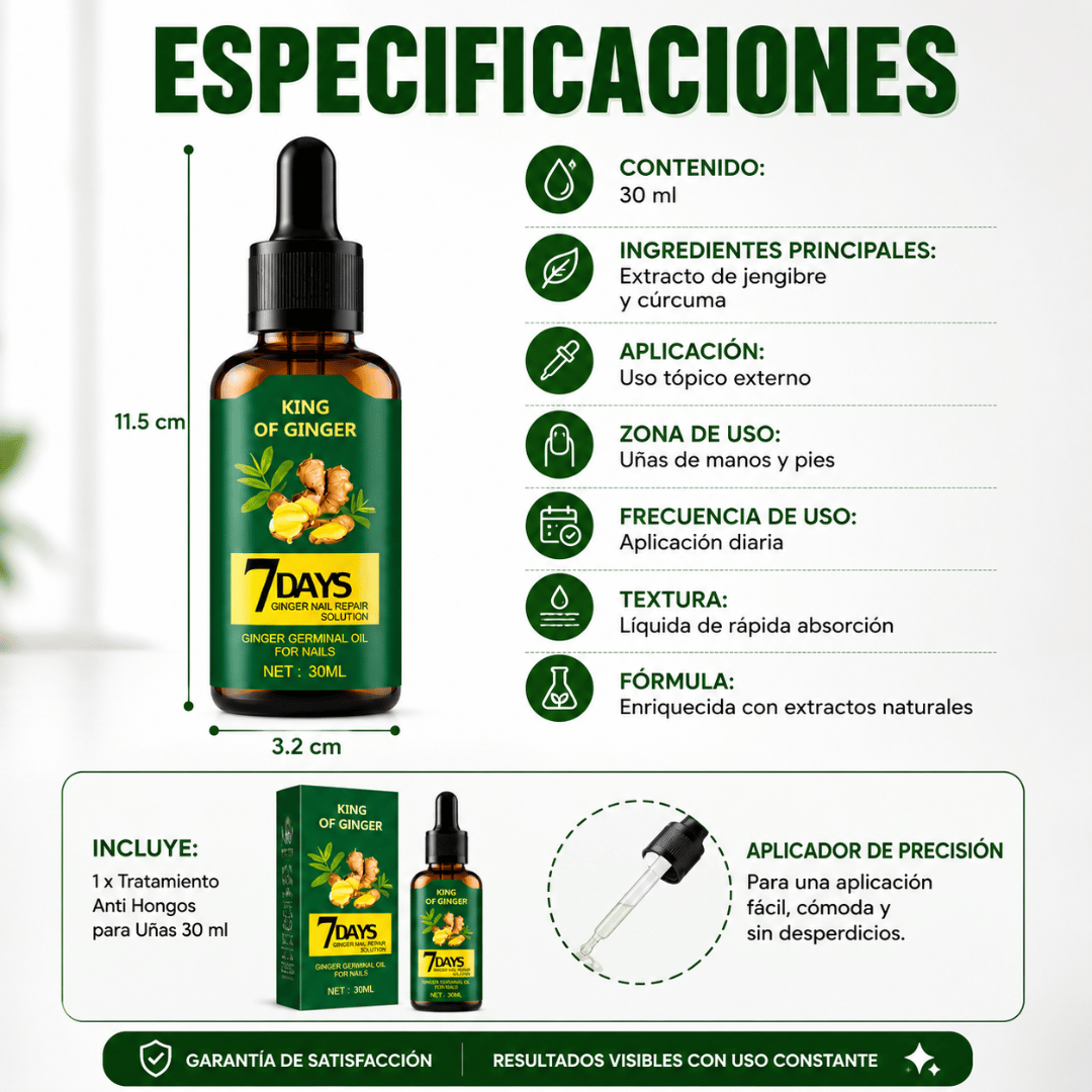Tratamiento Antihongos - Recupera el Aspecto Saludable de tus Uñas desde 7 Días