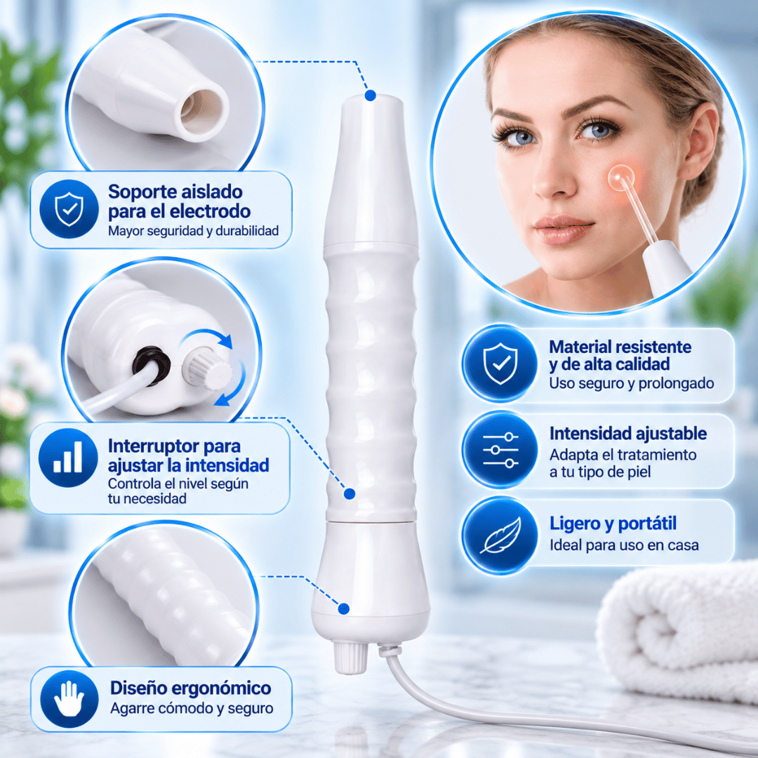 Terapia Facial Alta Frecuencia - Ayuda a reducir imperfecciones y conseguir una piel más radiante