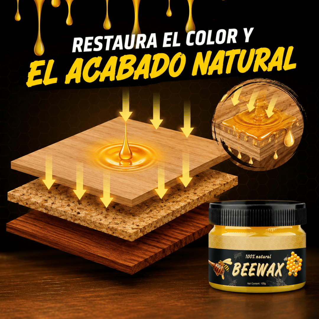 Beewax™ Cera Restauradora - Devuelve vida y protección a madera, cuero y más fácilmente