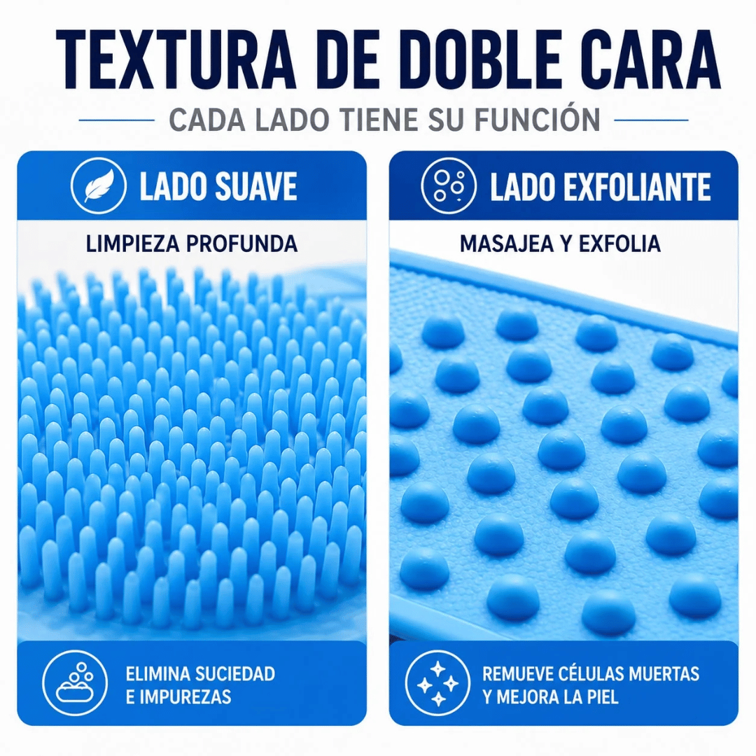 ¡Promo 2x1 Banda Silicona Exfoliante de Baño! - Elimina impurezas y revela una piel más suave y limpia