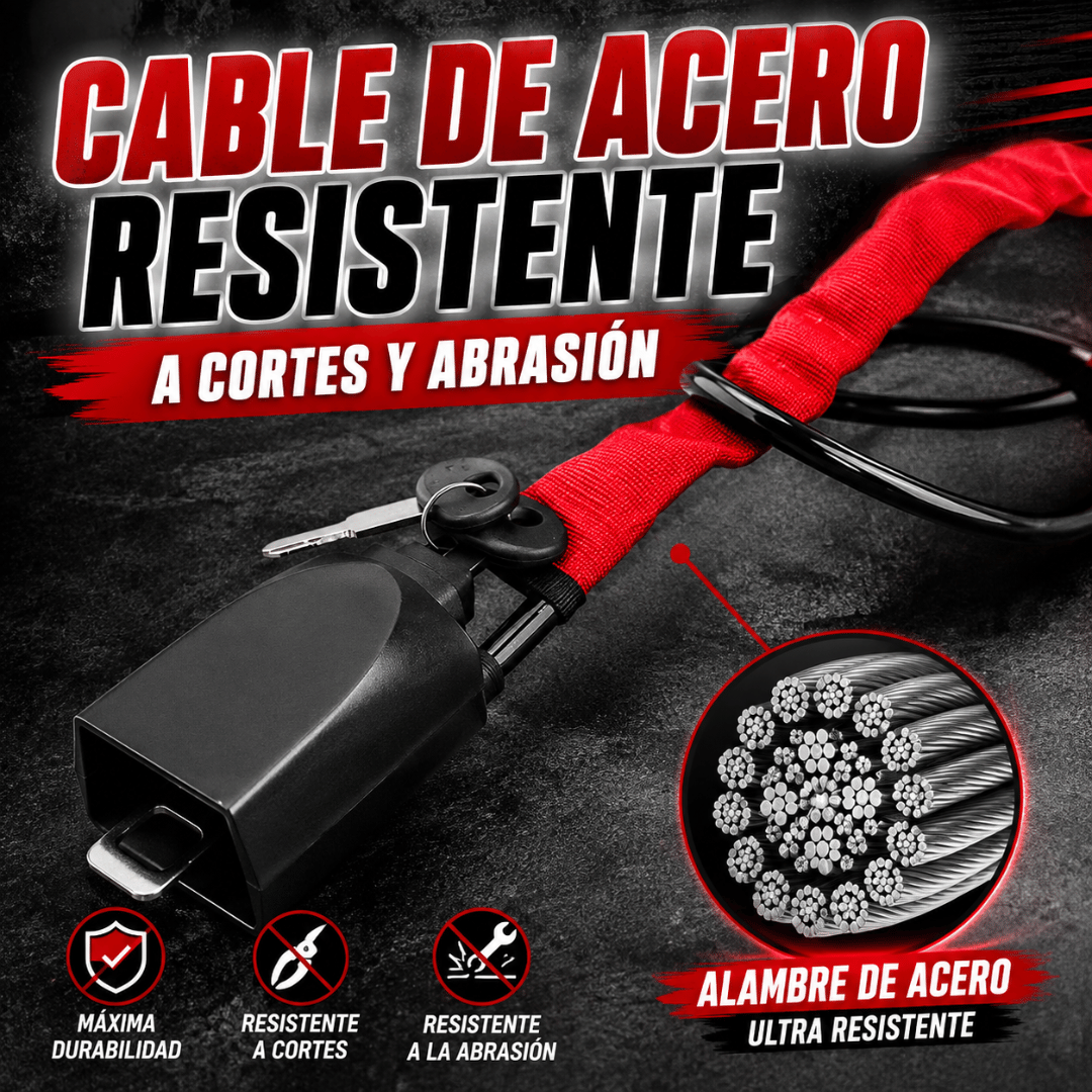 Cinturón Tranca Volante Anti Robos - Refuerza la seguridad de tu vehículo al estacionar