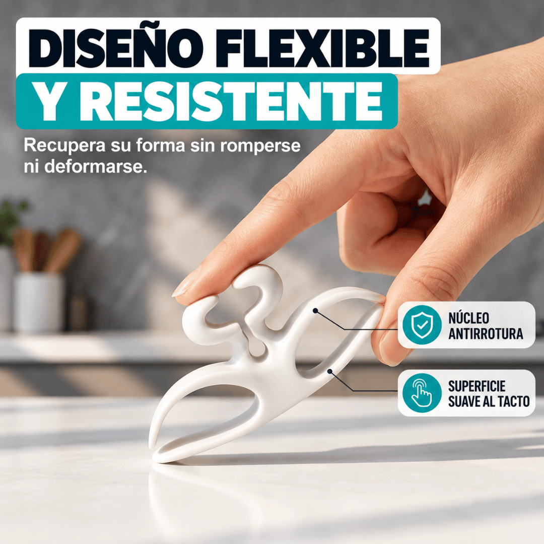 Organizador de Cables Pack 6 Unidades - Mantén los cables recogidos y fuera del alcance de los niños