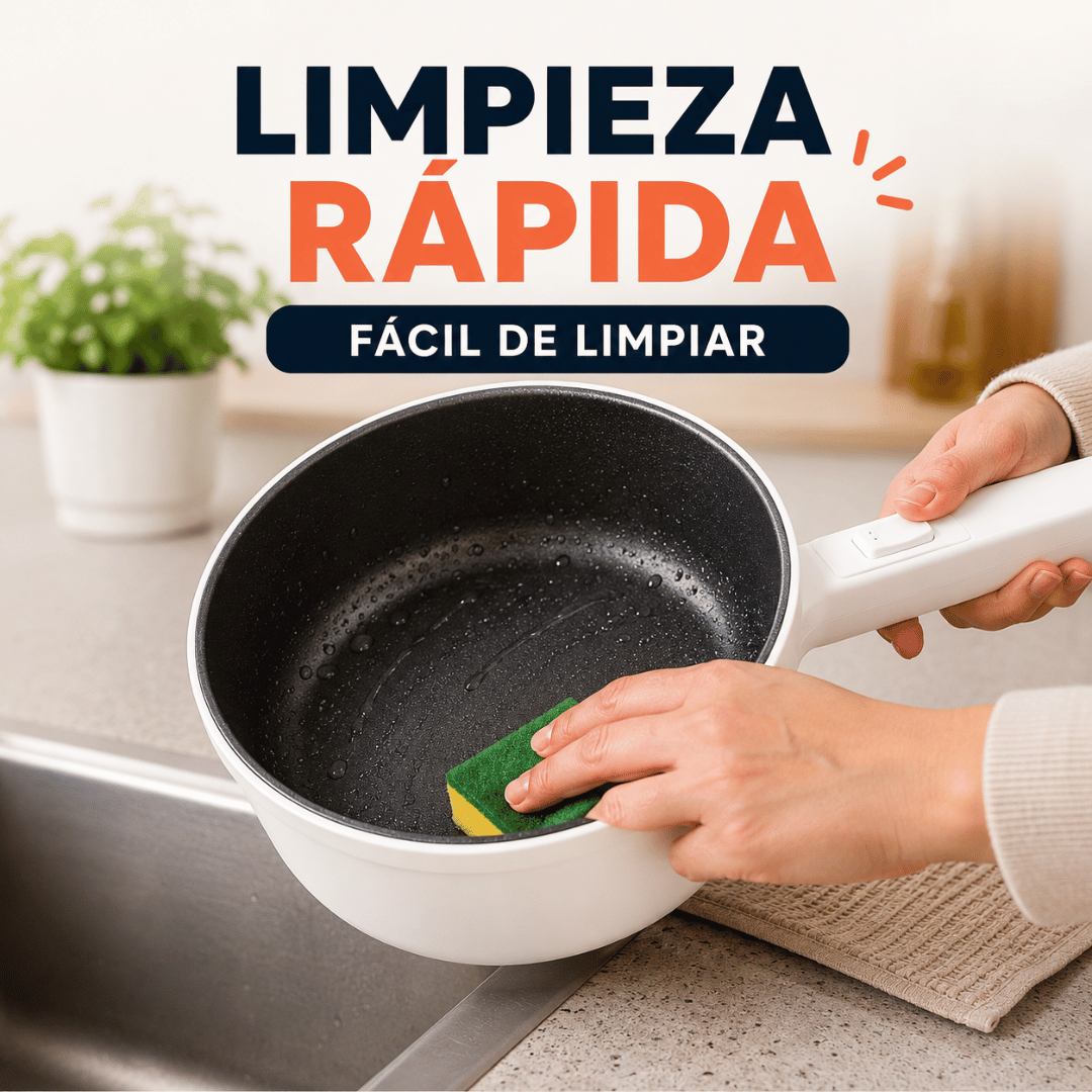 Olla Eléctrica Multifuncional 1,8 L - Lleva tu cocina portátil a donde la necesites