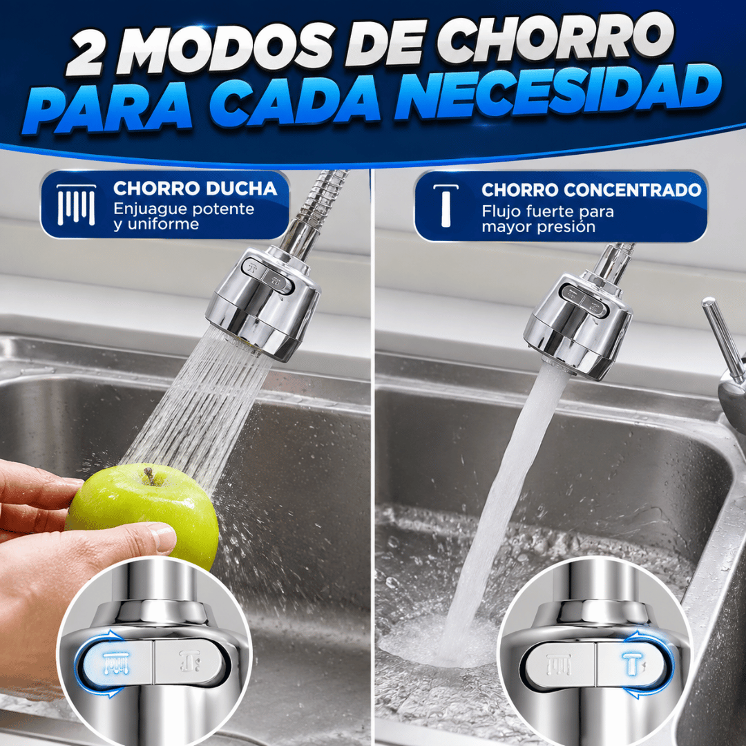 ¡Promo 2x1 Grifo Flexible 360°! - Lleva el agua a cada rincón del fregadero con mayor comodidad