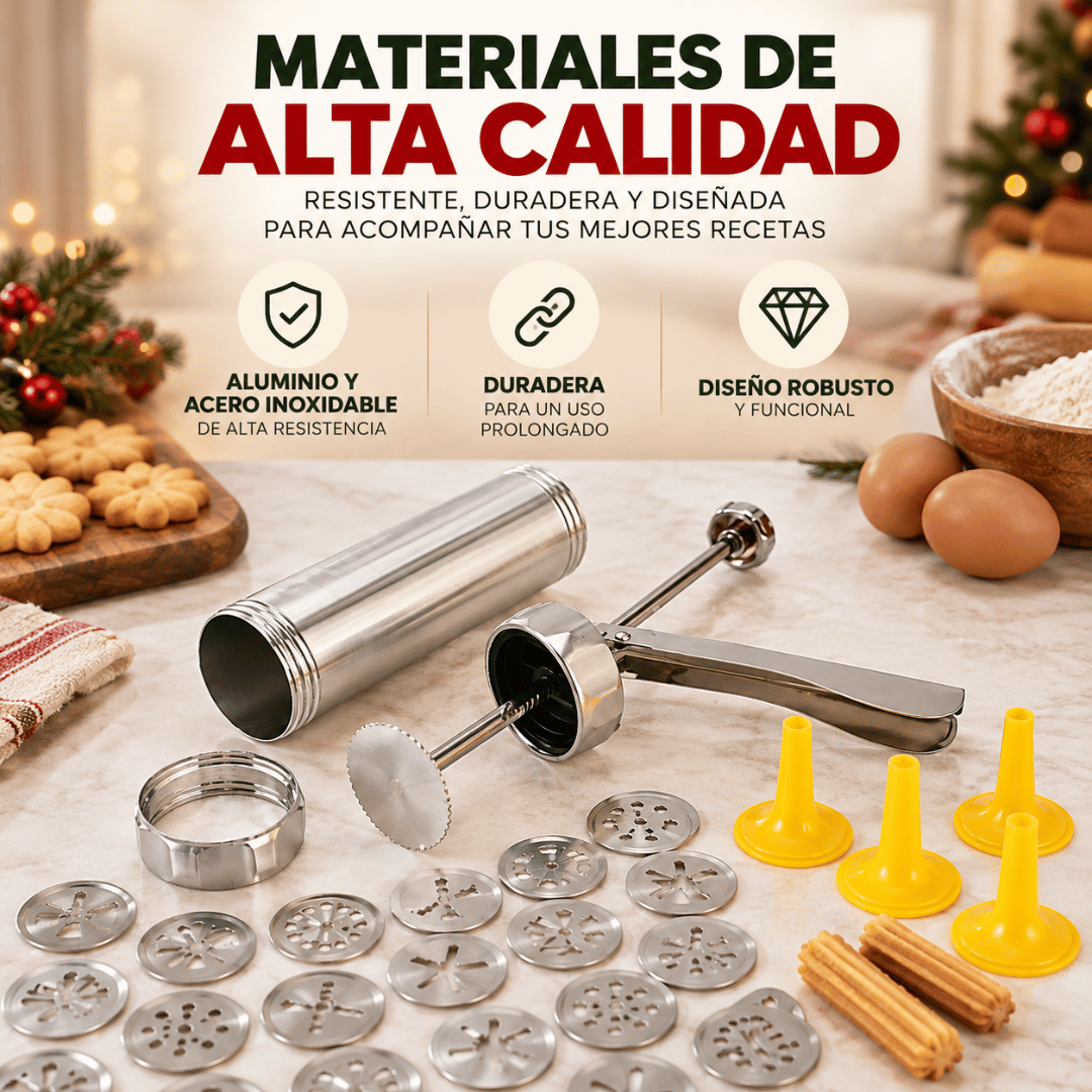Pistola Para Hacer Galletas Navidad - Crea galletas navideñas y comparte momentos especiales en familia