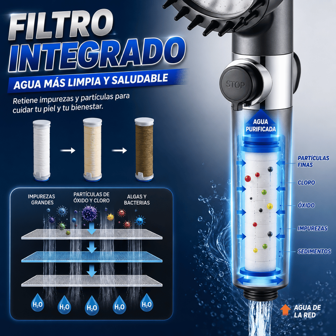 ¡Promo 2x1 Cabezal Ducha Alta Presión! - Ducha de Alta Presión con Uso Eficiente del Agua