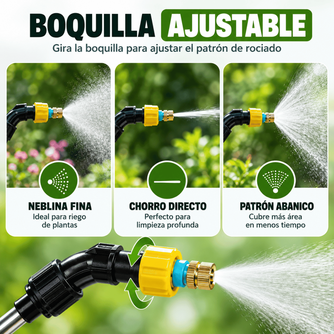 Pulverizadora de Agua Eléctrico Profesional 5 Litros - Riega tus plantas de forma práctica, rápida y sin esfuerzo manual