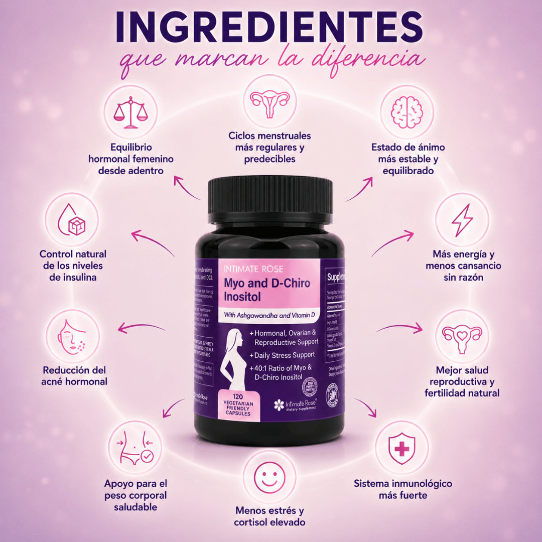 Inositol 120 Cápsulas - Equilibrio femenino para apoyar tu ciclo natural
