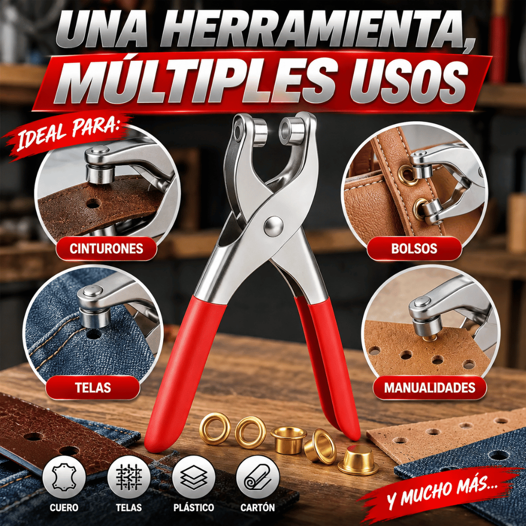 Perforador de Ojales para Broches y Botones - Realiza perforaciones precisas de manera rápida y sencilla