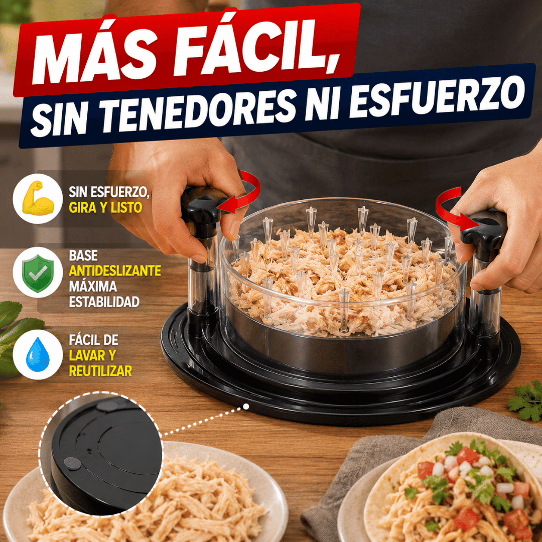 Desmenuzadora de Pollo Express - Desmenuza pollo de forma rápida y fácil