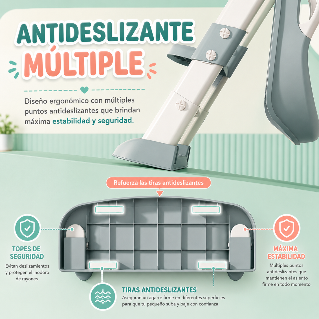 Asiento Entrenamiento Para ir al Baño con Escalera - Ayuda a tu pequeño a usar el baño con seguridad y confianza