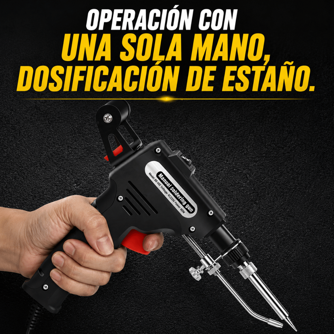 Kit Pistola de Soldar + Estaño - Todo lo que necesitas para soldar y reparar en un solo kit