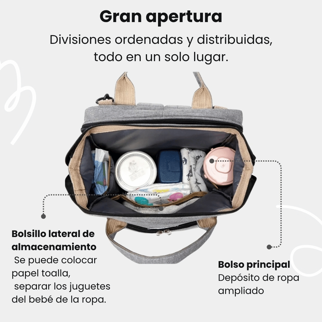 Mochila Pañalera 3 en 1 - Cuna, cambiador y pañalera todo en uno