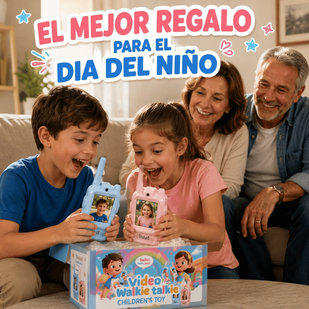 Walkie Talkies De Vídeo Con Pantalla - ¡El regalo perfecto para el día del niño!