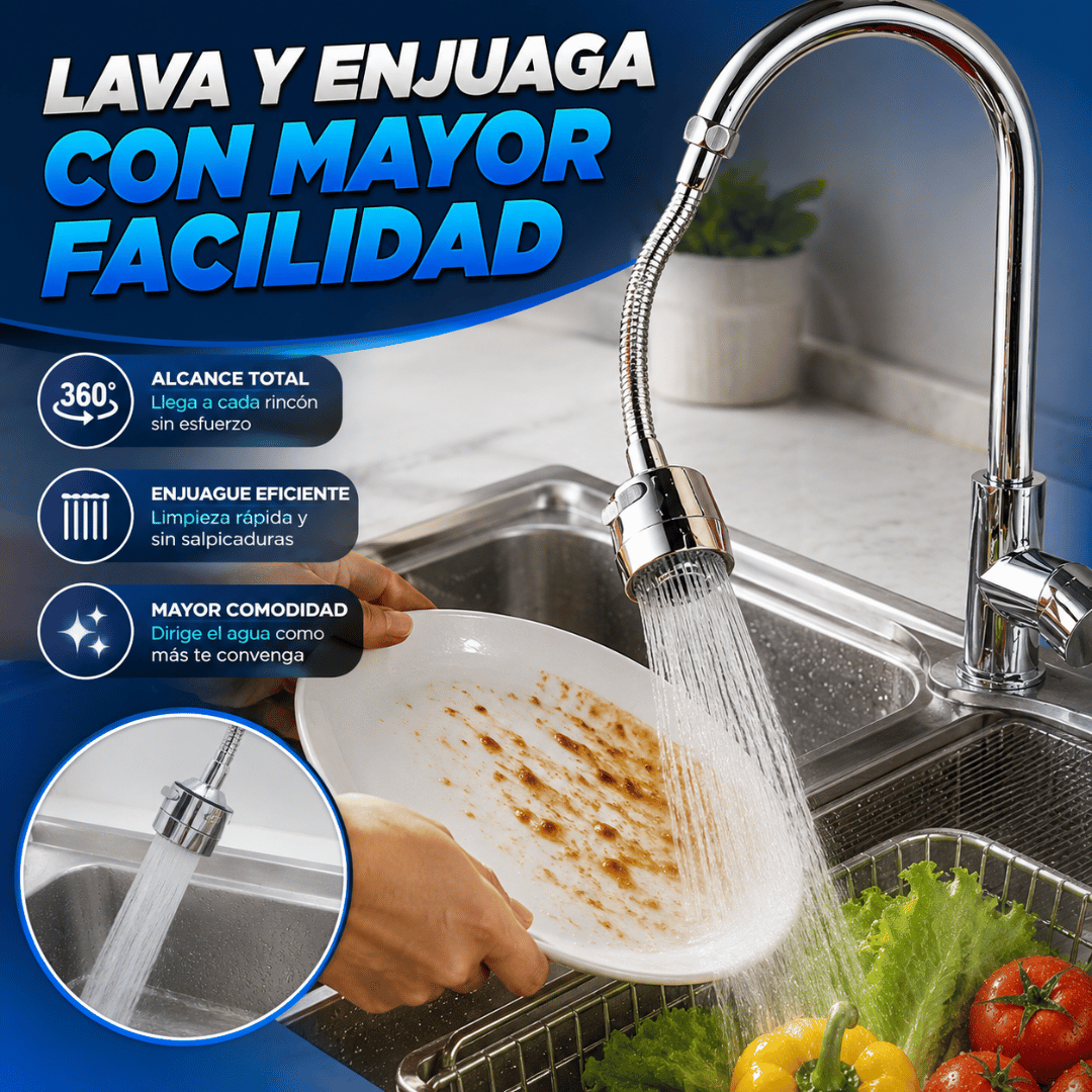 ¡Promo 2x1 Grifo Flexible 360°! - Lleva el agua a cada rincón del fregadero con mayor comodidad