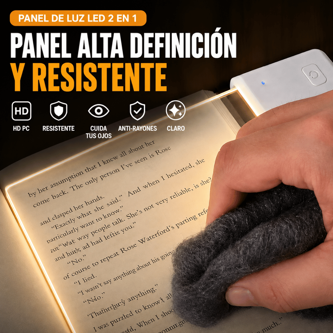 Lámpara LED Para Leer Recargable USB - Disfruta tus libros de noche sin molestar a quien duerme