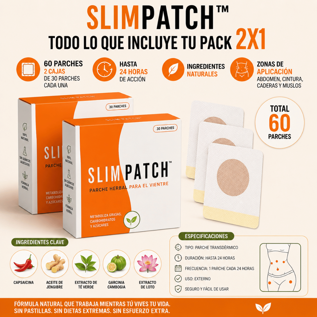 ¡Promo 2x1 SlimPatch™! - Apoya tu rutina para controlar el peso de forma práctica
