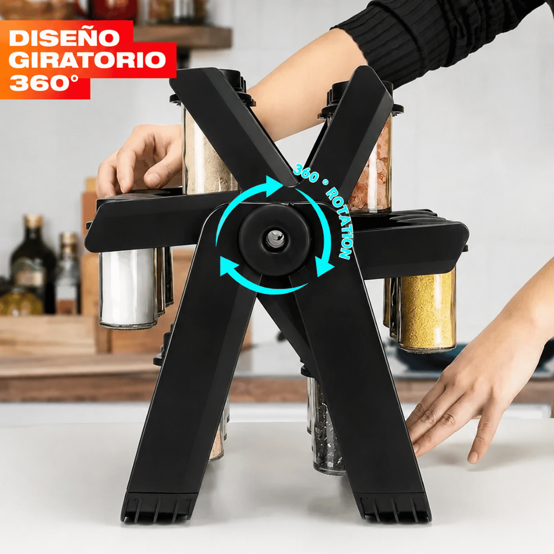 Estante  Giratorio 360 Para Especias - Mantén todas tus especias ordenadas y siempre al alcance