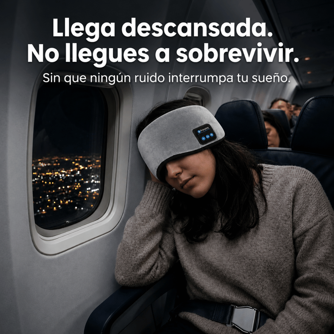 Antifaz Para Dormir con Bluetooth - Relájate y descansa mejor con sonido envolvente