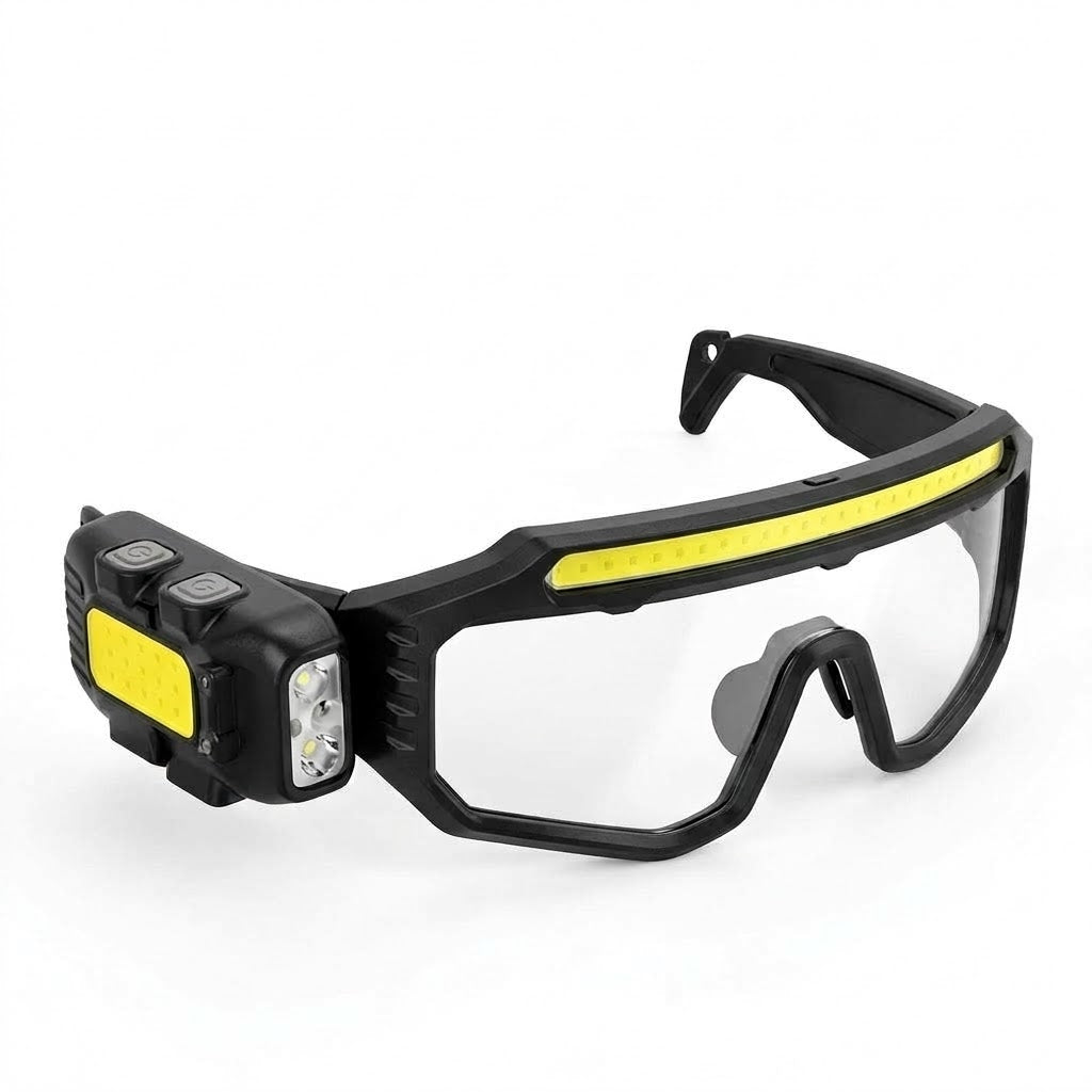 Gafas Seguridad Luz LED Inteligentes - Mayor visibilidad en espacios oscuros mientras trabajas