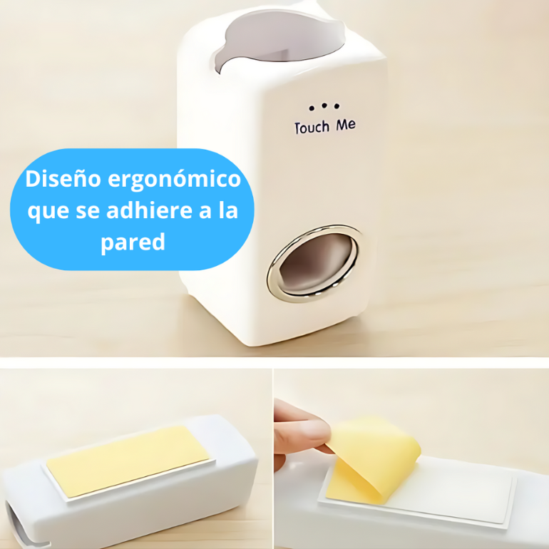 Dispensador Pasta Dental y Portacepillos - ¡Limpio y práctico!