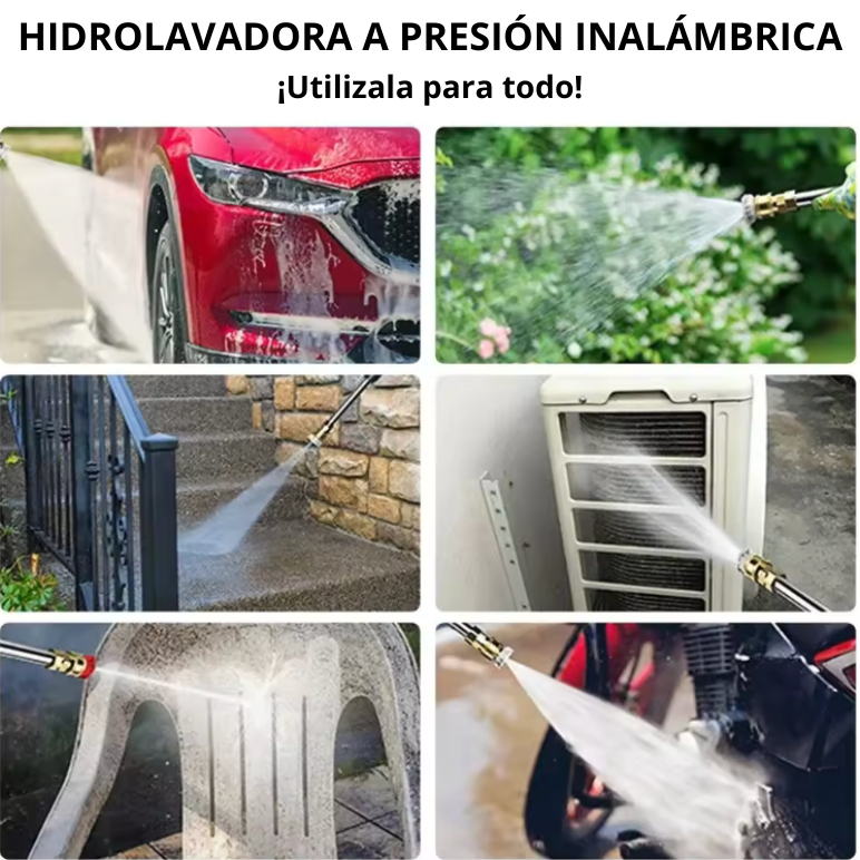 Hidrolavadora Eléctrica Inalámbrica - ¡Incluye batería extra gratis!