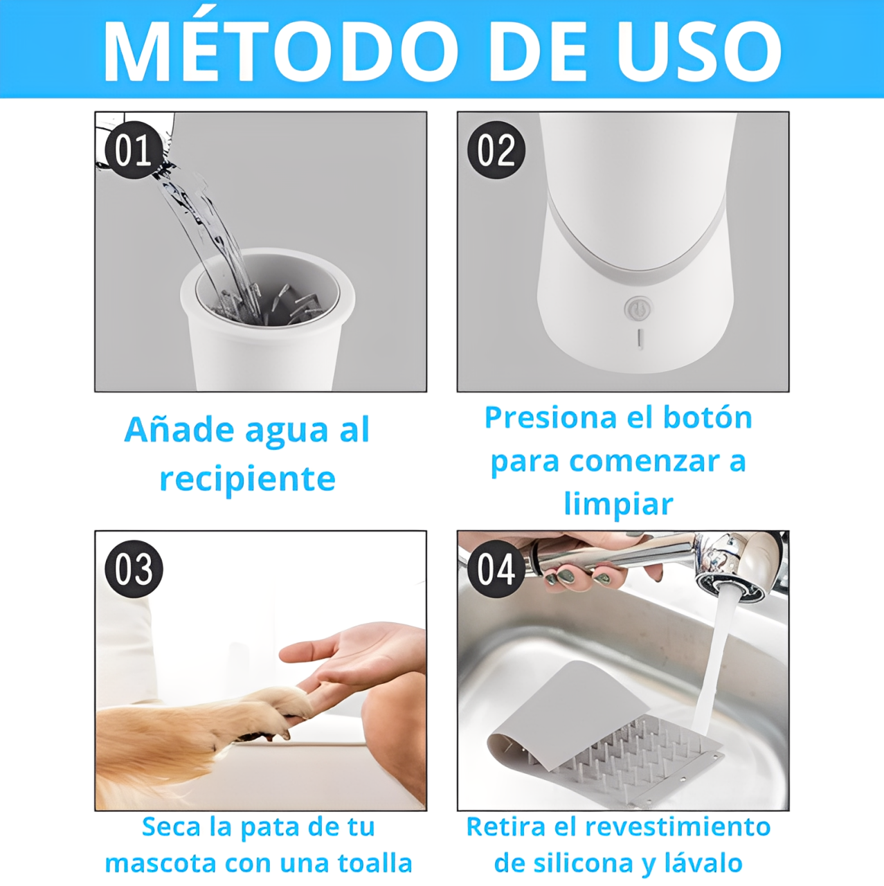 Limpiador Automático de Patas USB - ¡No mas patas sucias!